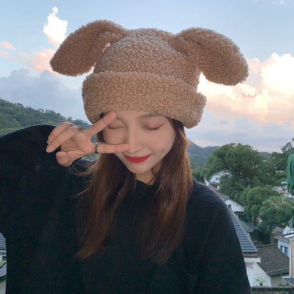 Cute Lambswool Plush Rabbit Ears Hat | Magic Stories
