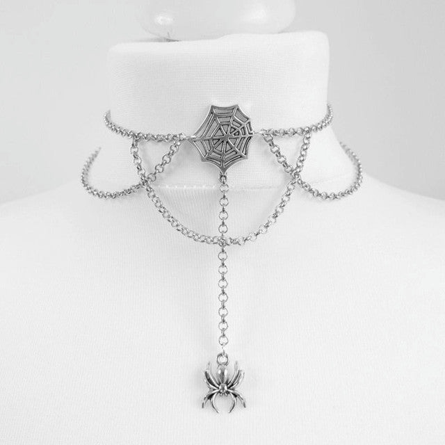 Black Crescent Moon Choker Necklace Gothic | Magic Stories