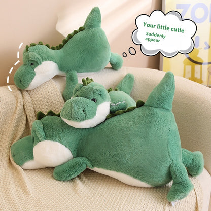 Lying Dinosaur Smiling Child Sleeping | Magic Stories