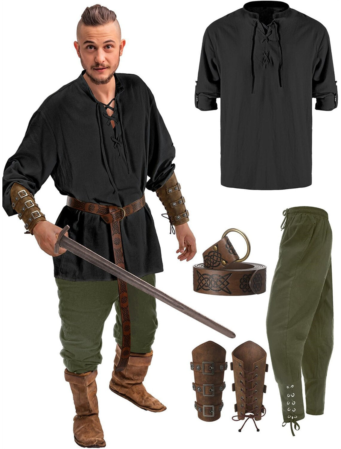 Halloween Men's Renaissance Costume - Magic Stories