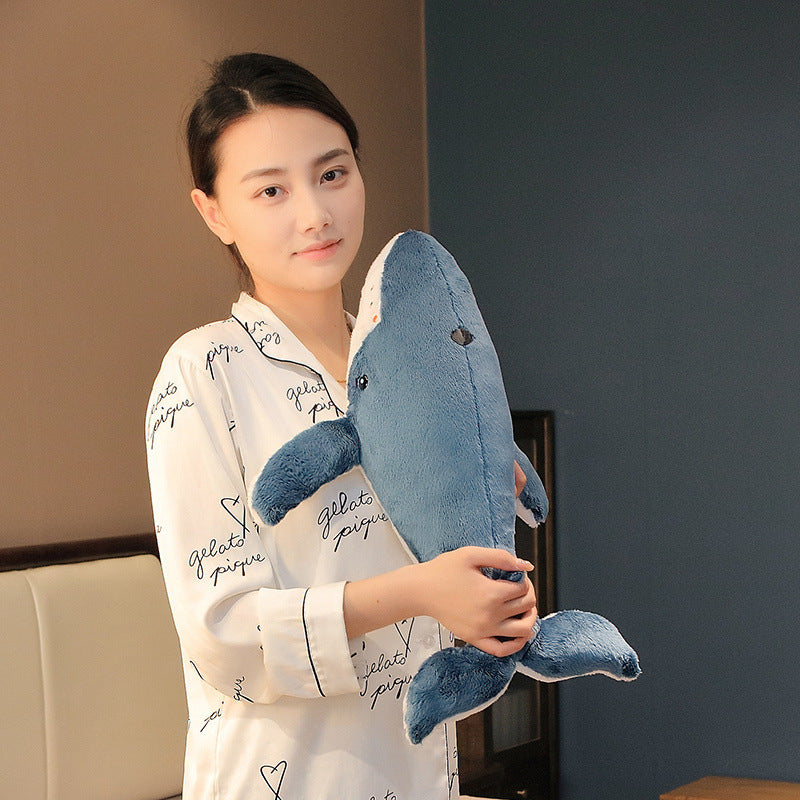 Cartoon Whale Shark Doll Plush Toys — back view