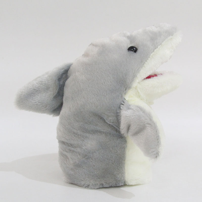 Shark Shark Plush Gloves — back view