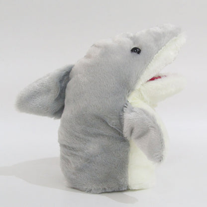 Shark Shark Plush Gloves — back view