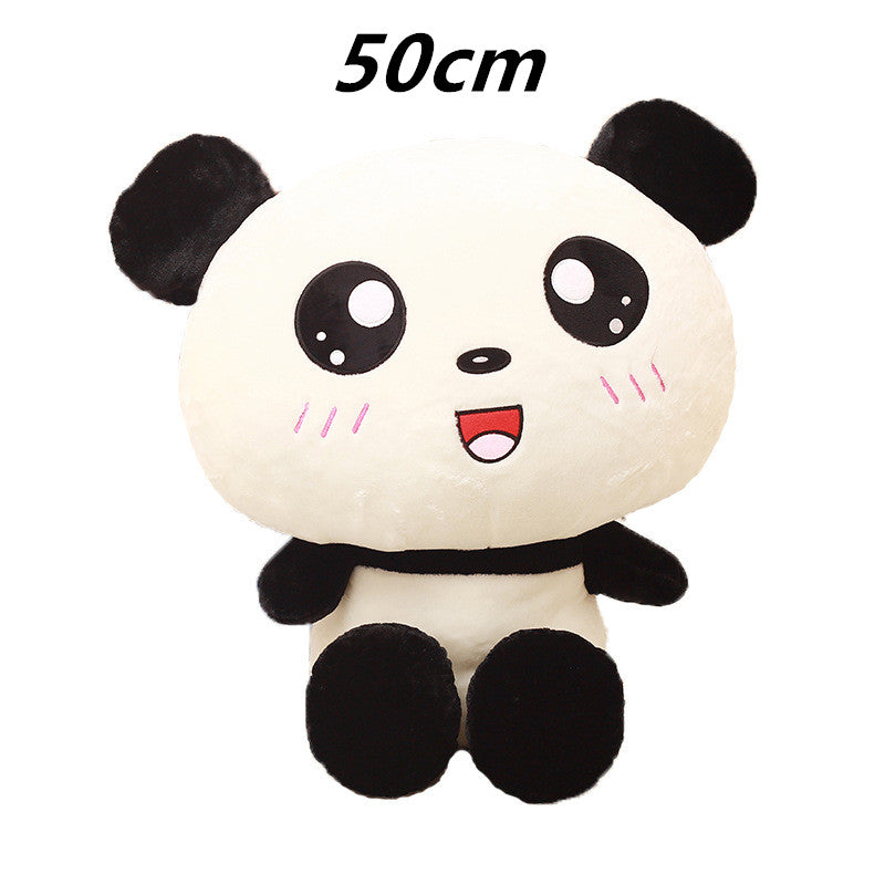 70cm Kawaii Big Head Panda Plush Toys Stuffed Soft Animal Pillow Cute Bear Gift for Children Kids Baby Girls — back view