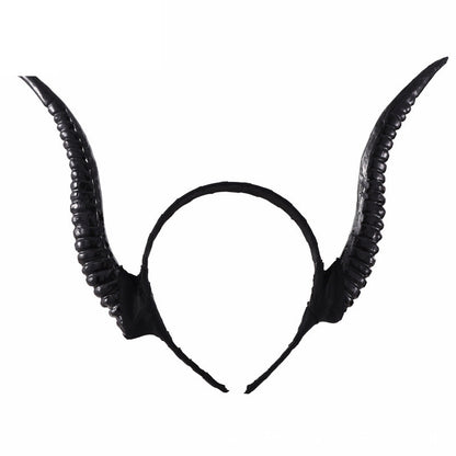 Antelope Horn Gothic Dark Devil Horn Headband — side view