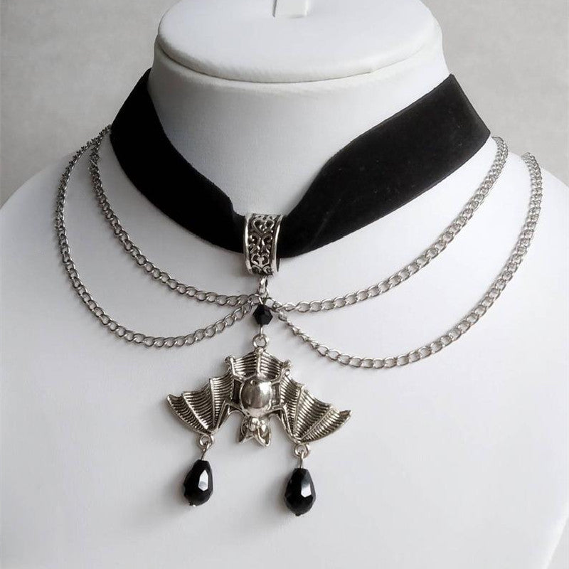 Gothic Long Sword Black Rose Earrings | Magic Stories