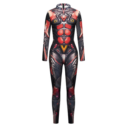 Halloween New Tights 3D Digital Printing Cosplay One-piece Play Costume — side view