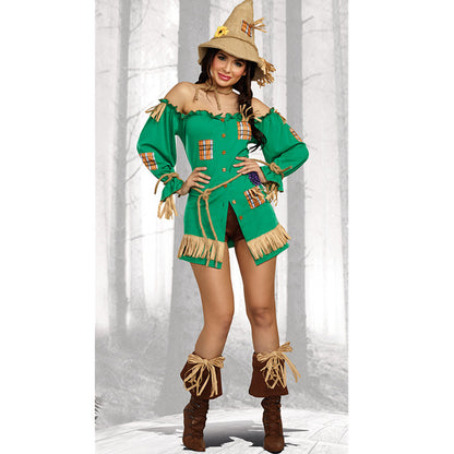 Wizard Of Oz Scarecrow Drama Stage Costume — detail