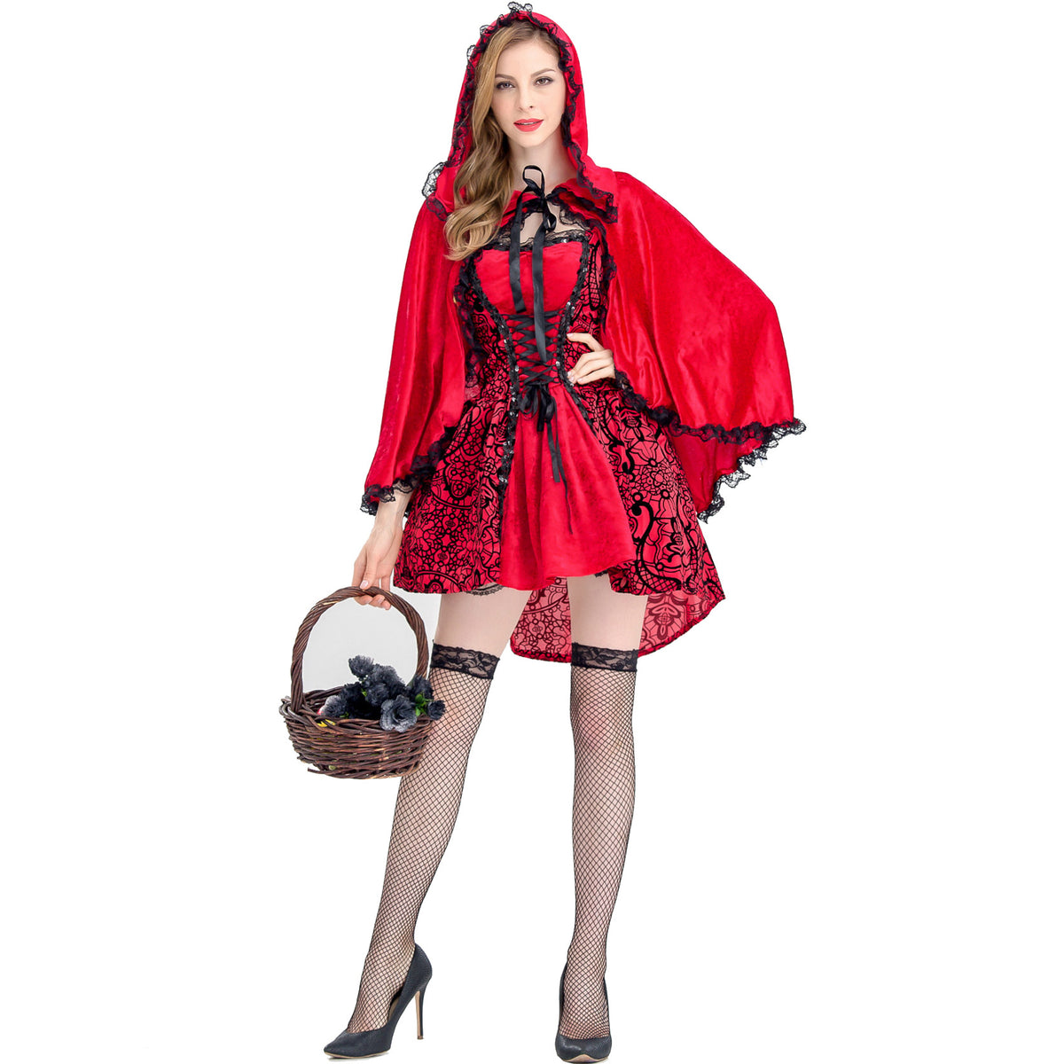 Halloween Jacquard Cloak Little Red Riding | Magic Stories
