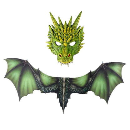 3D Dragon Wings Masks Cosplay Costume Wings Prop Decor — side view