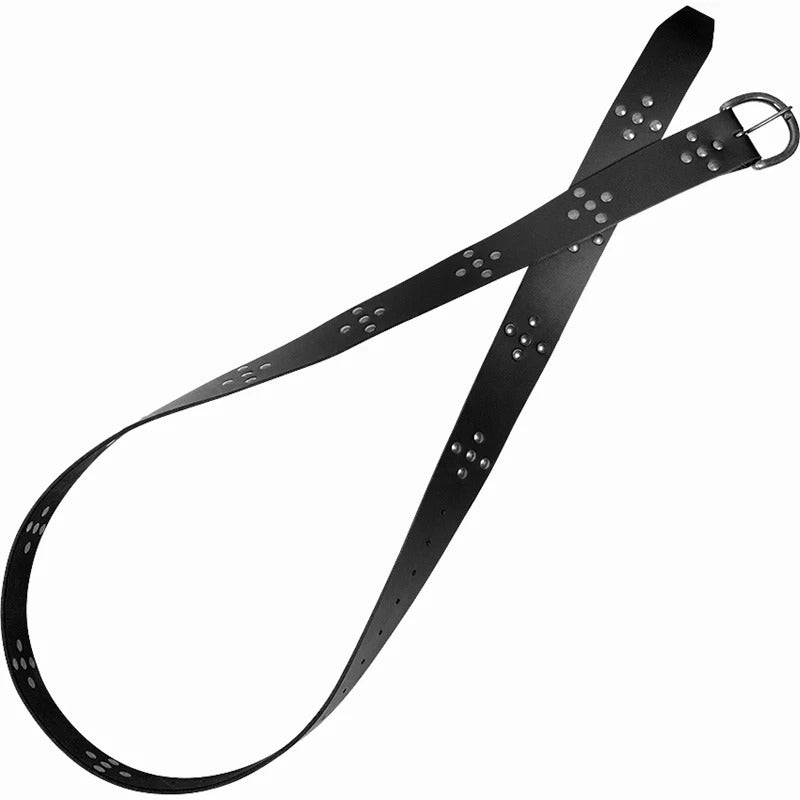 Pirate Long Leather Knot Belt, Rivet Belt | Magic Stories