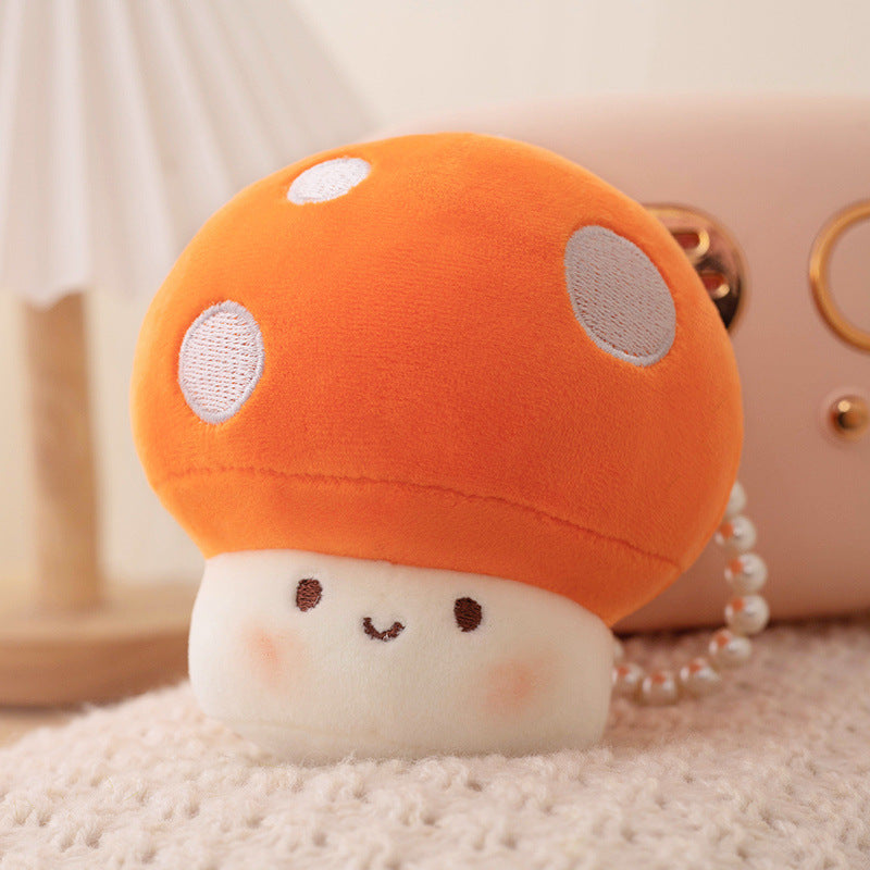 Small Mushroom Pillow Girls' Sleep Hug Doll Healing Series Doll Plush Toy — back view
