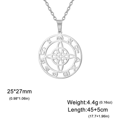 Ring Hollow Witch Knot Moon Pendant | Magic Stories