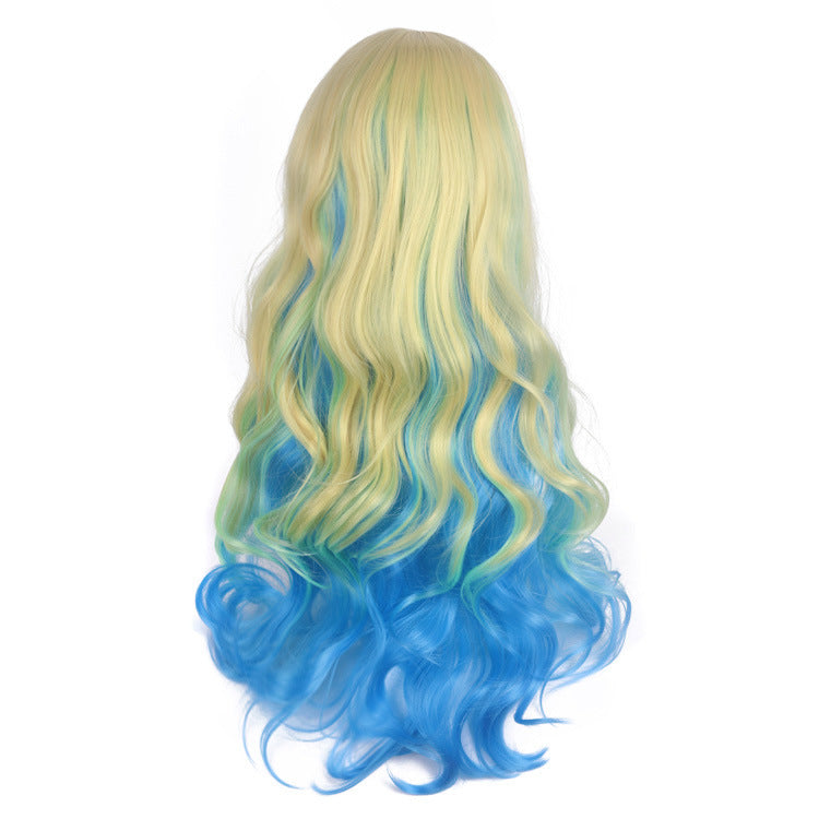 Cosplay Wig Three-color Gradient Long Curly | Magic Stories
