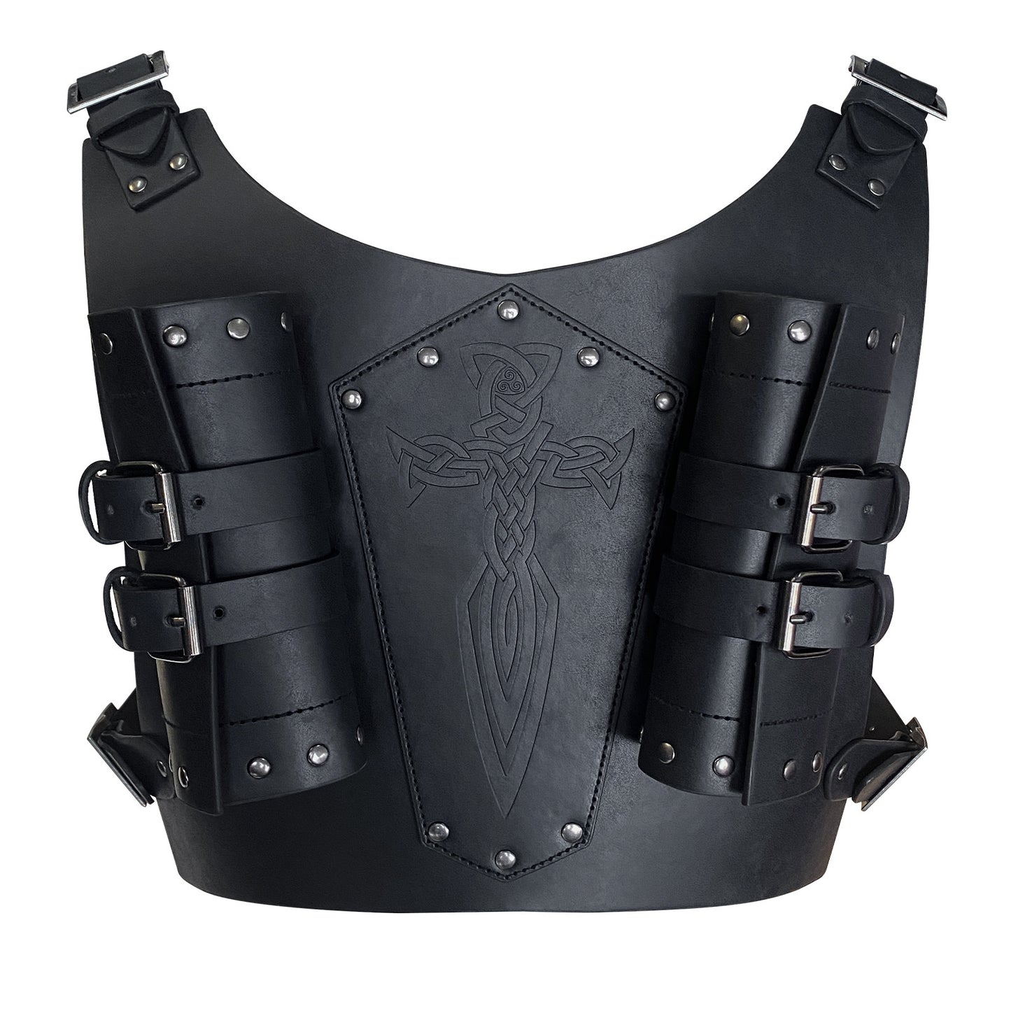 Medieval Strap Large Double Sword Set Retro COSPLAY Props — detail