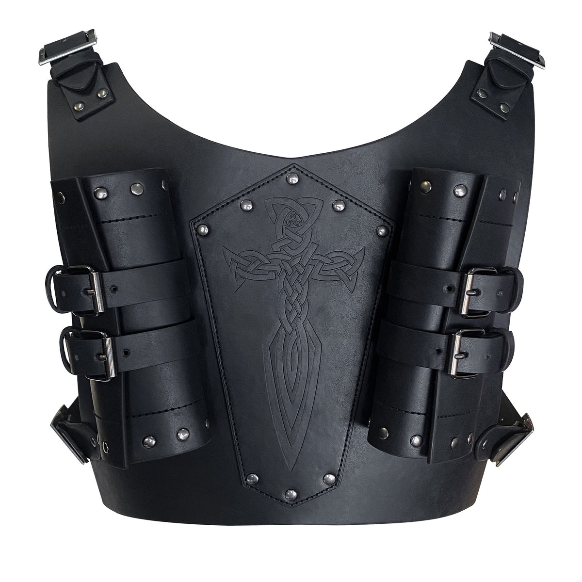 Medieval Strap Large Double Sword Set Retro COSPLAY Props — detail
