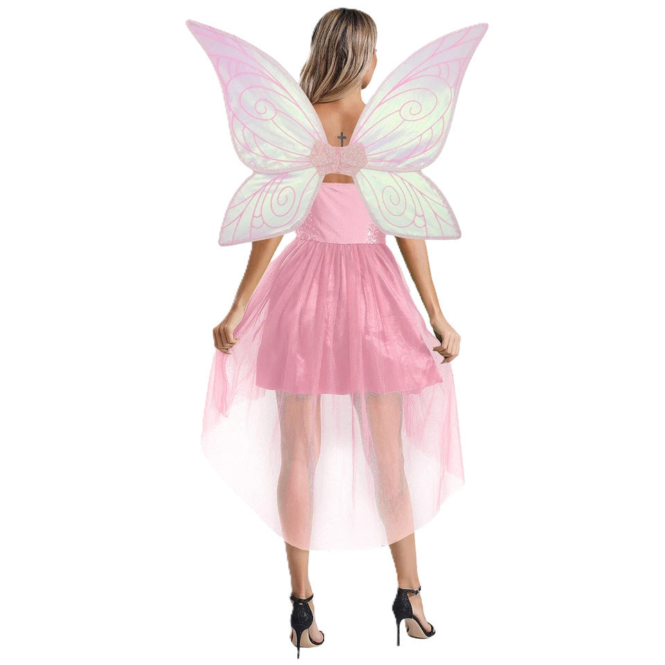 Mischievous Fairy Elf Wing Dress - Whimsical Costume with Attached Wings for Party Performance — packaging
