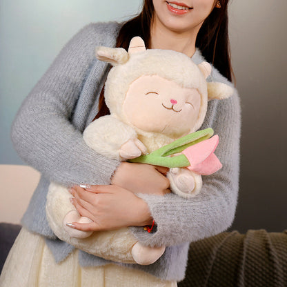 Cute Tulip Lamb Doll Plush Toys | Magic Stories
