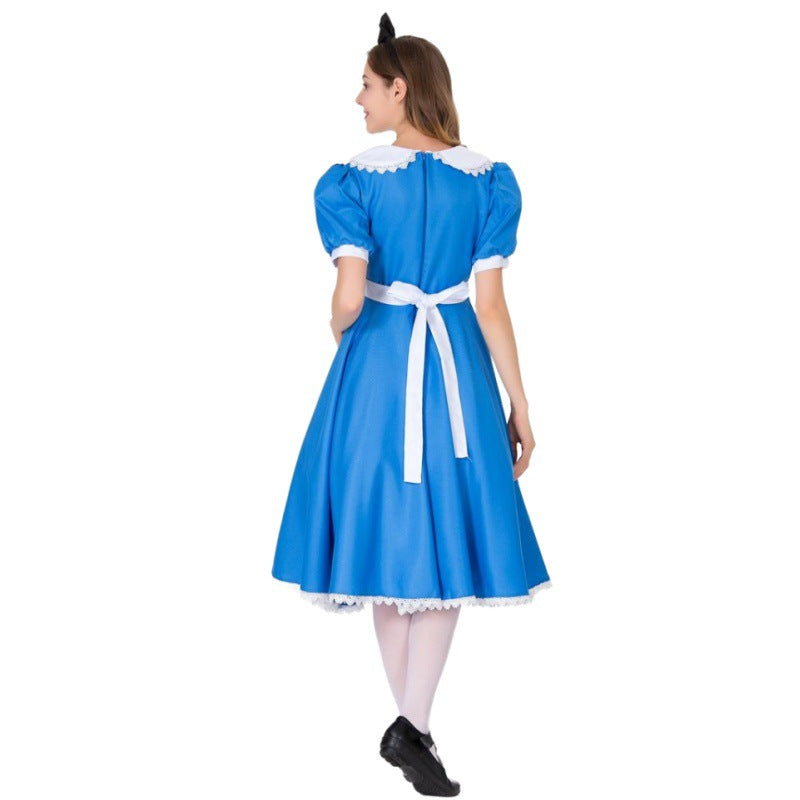 Women's Maid Costume Stage Performance Outfit — scale reference