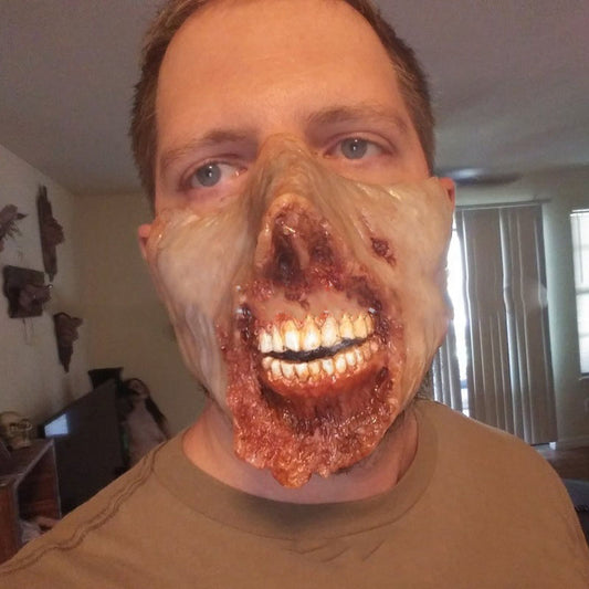 New Scary Halloween Mask Horror Burn Half | Magic Stories