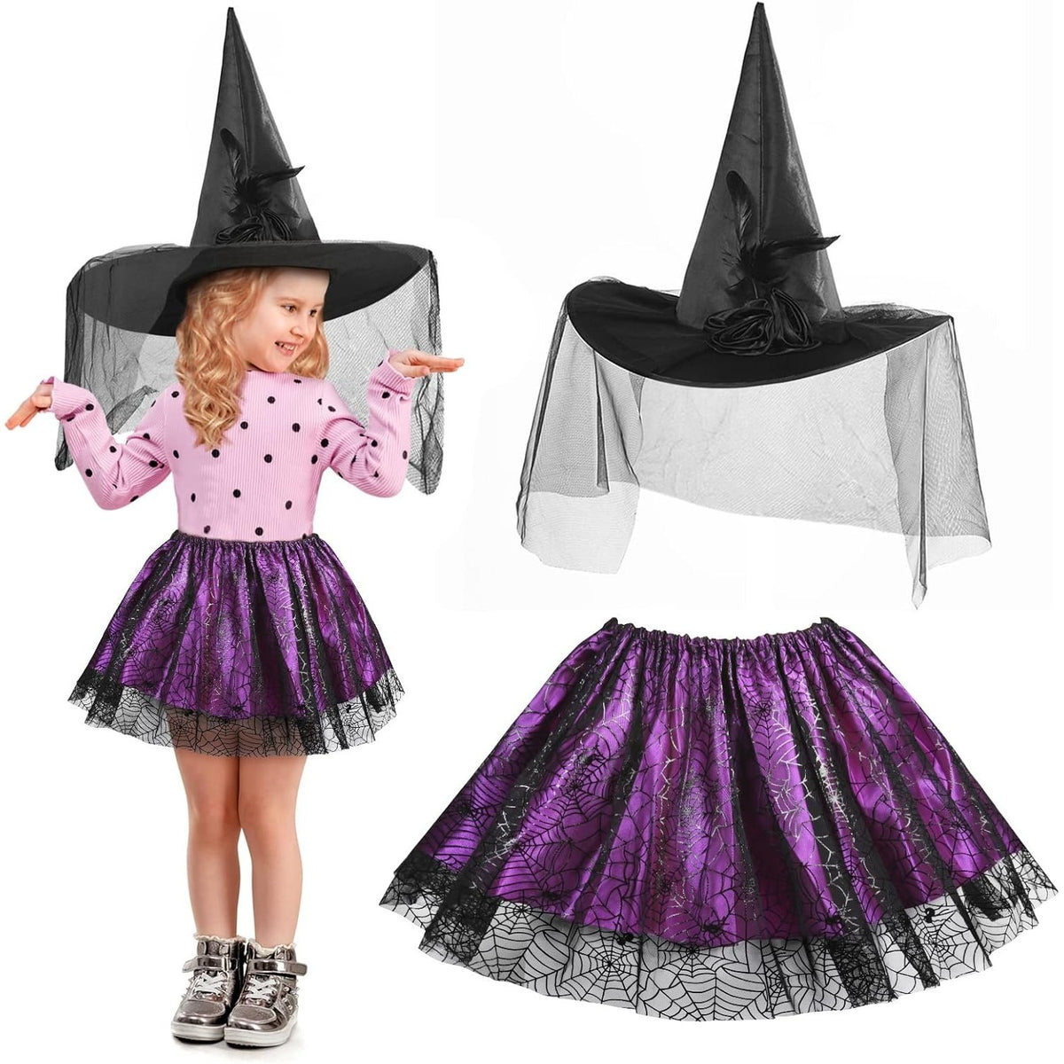 Halloween Costume, Black And Red Devil Costume With Devil Wings, Pirate Costume, Witch Costume, Wild Wings Costume,