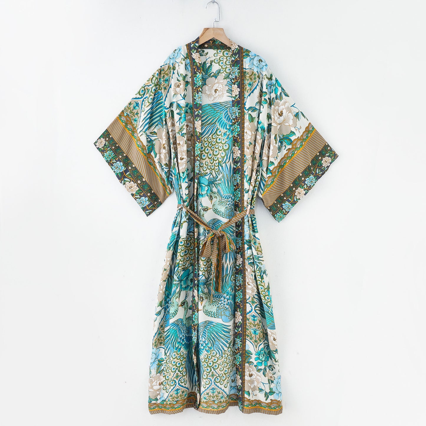 Ladies Fashion Kimono Print Dress Robe — packaging
