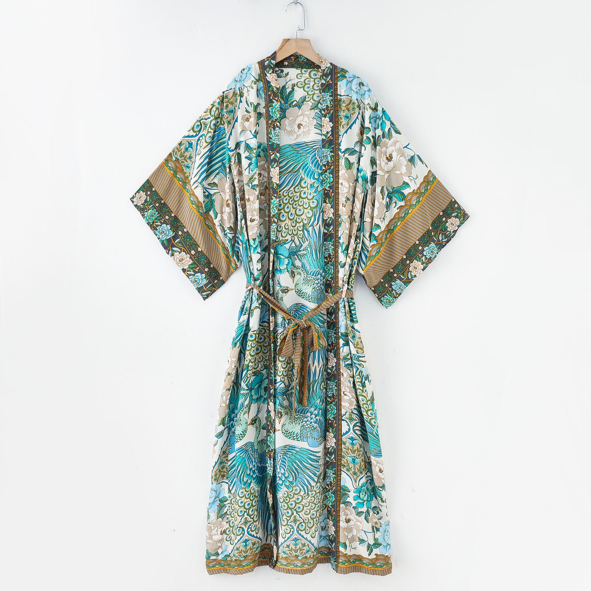 Ladies Fashion Kimono Print Dress Robe — packaging