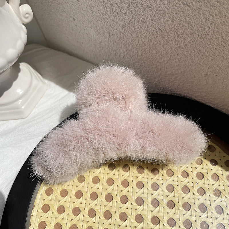 Women's Fashion Simple Plush Hair Clip | Magic Stories