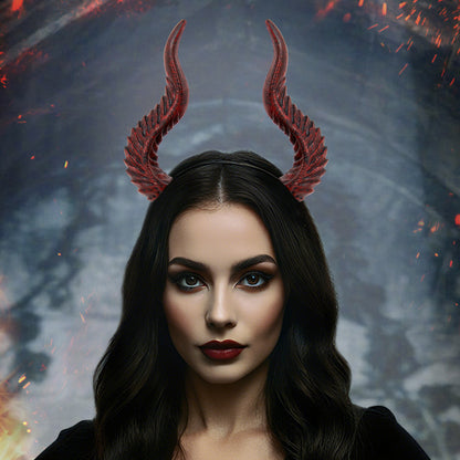 Cross-border New Halloween Festival Dress Up Devil Horn Headband DIY Assembly Cos Hair Accessories Props Can Be Transform