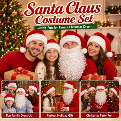 2PCS Santa Hat And Beard Set, Christmas | Magic Stories