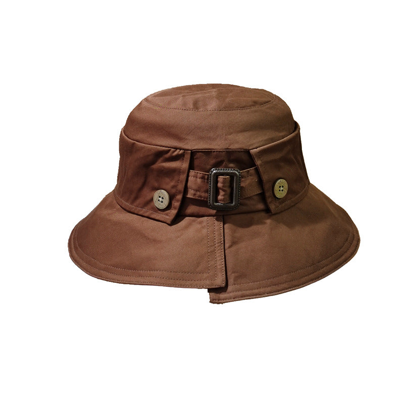 All Matching Japanese Style Streetwear Retro Sun Hat That Flatters The Face For Fall And Winter — scale reference