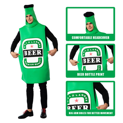 Halloween Beer Cosplay Clothes Costume — side view
