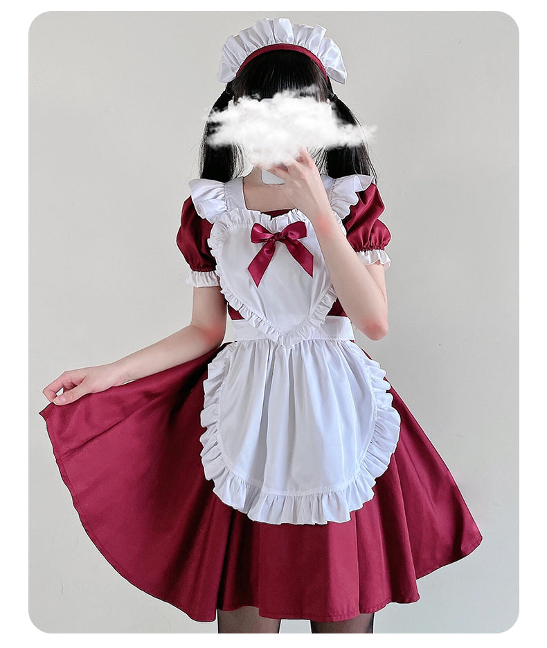 Maid Cute Lolita Dress Plus Size — scale reference