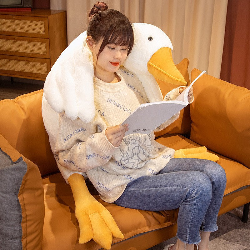 Big White Goose Doll Pillow Sleeping Plush | Magic Stories