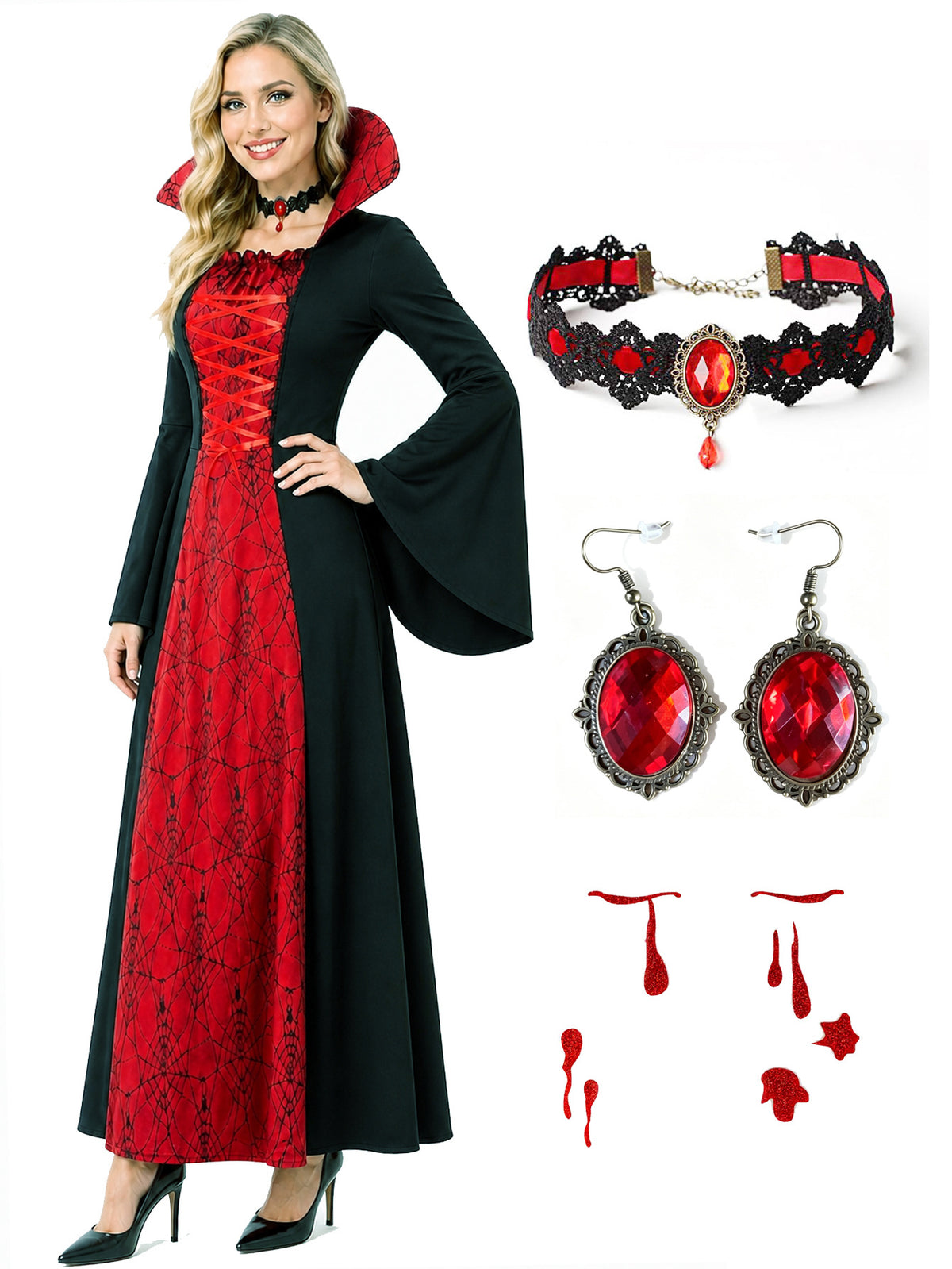 Vampire Costume, Halloween Witch Performance | Magic Stories