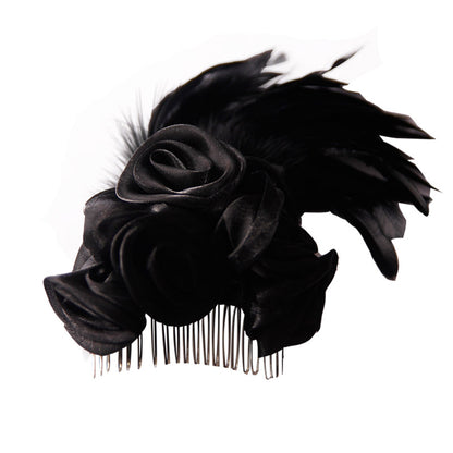 Creative Gothic Women's Flower Hair Clips — back view