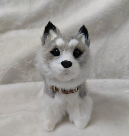 Arctic fox plush doll — back view