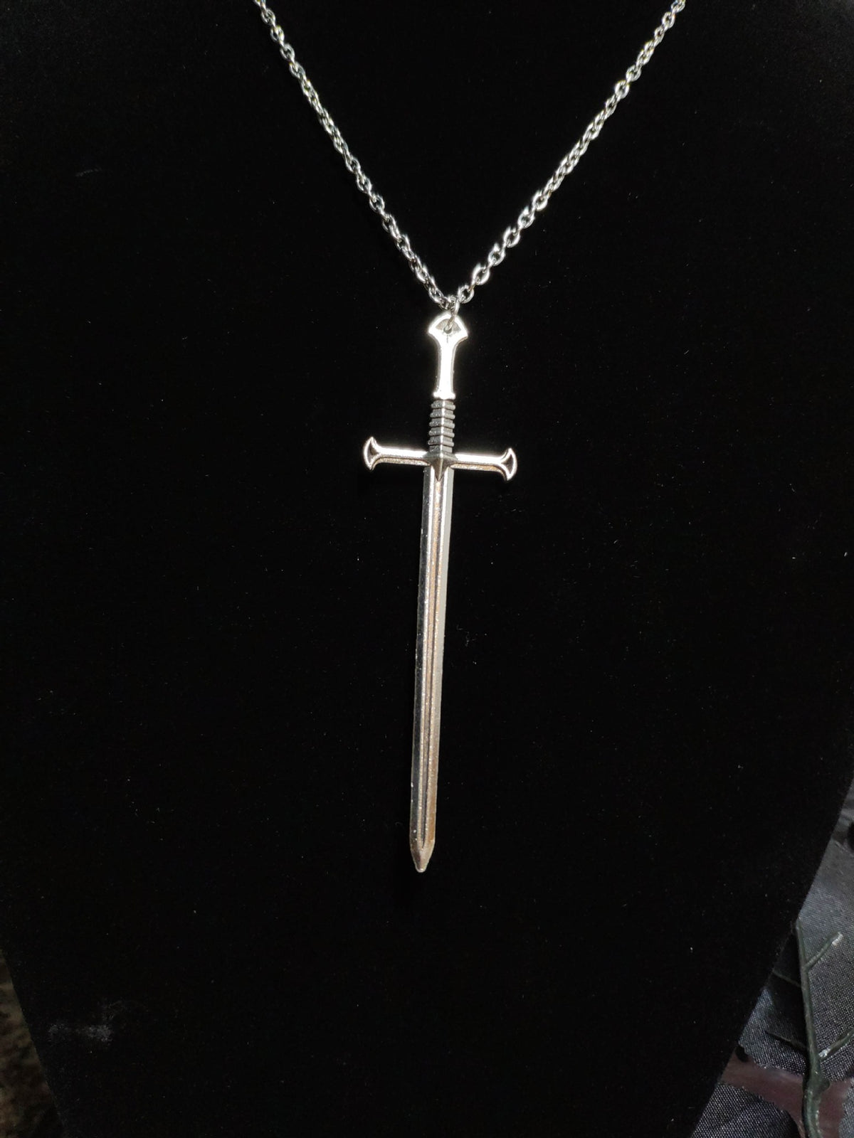 Popular Gothic Sword Pendant Bronze Necklace | Magic Stories
