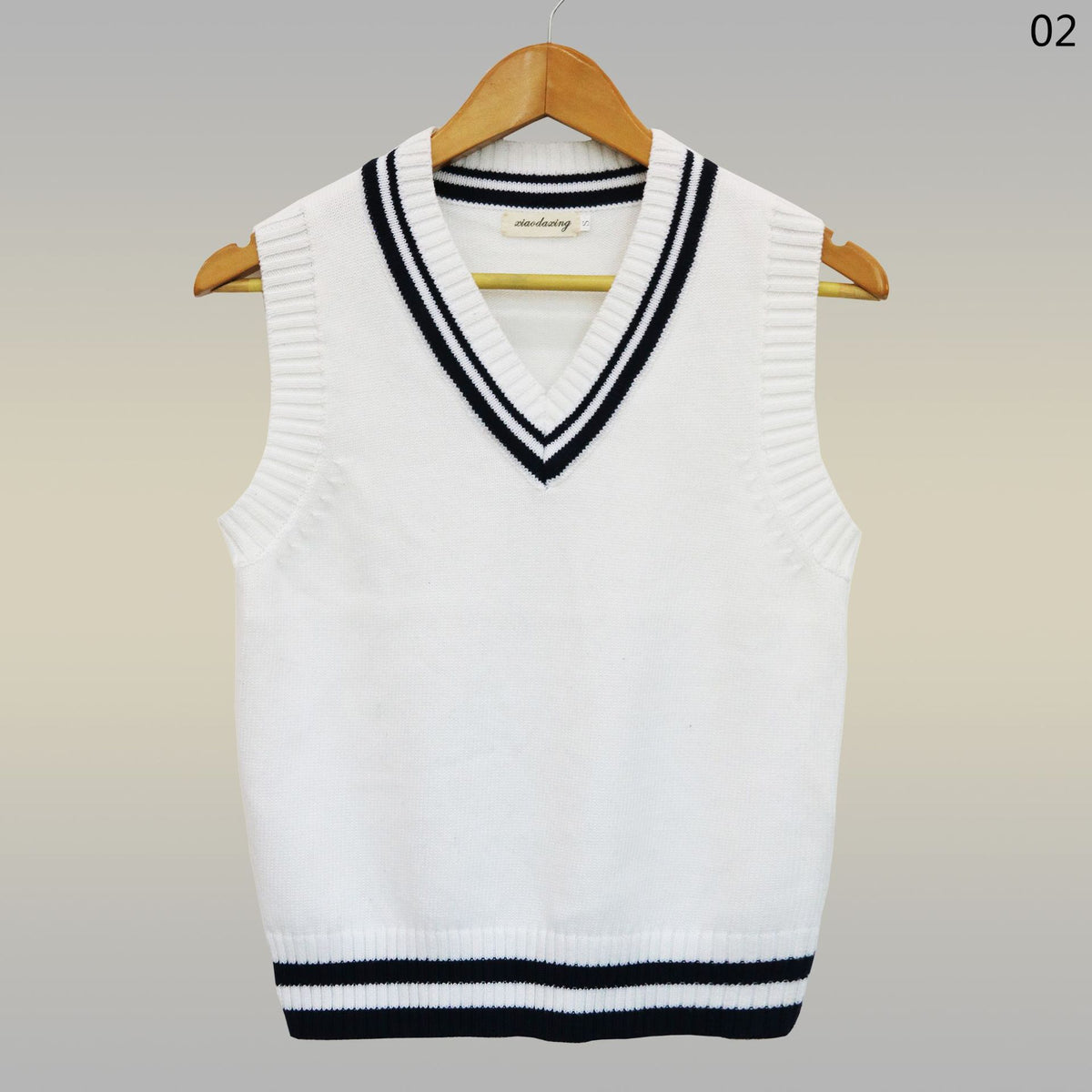 School Uniform Sweater Vest Performance Costume — detail