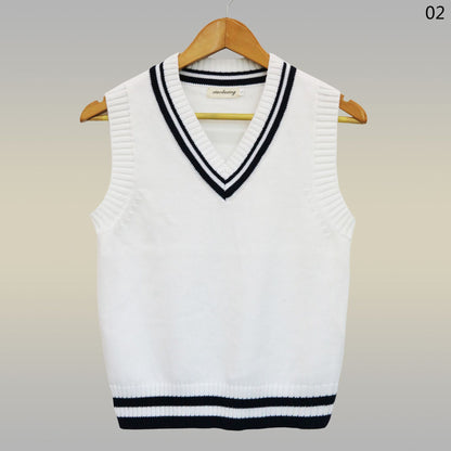 School Uniform Sweater Vest Performance Costume — detail
