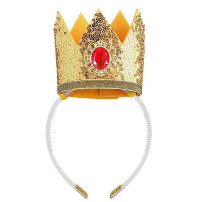 Headband Magic Wand Brooch Earrings Gloves Cosplay Set — side view