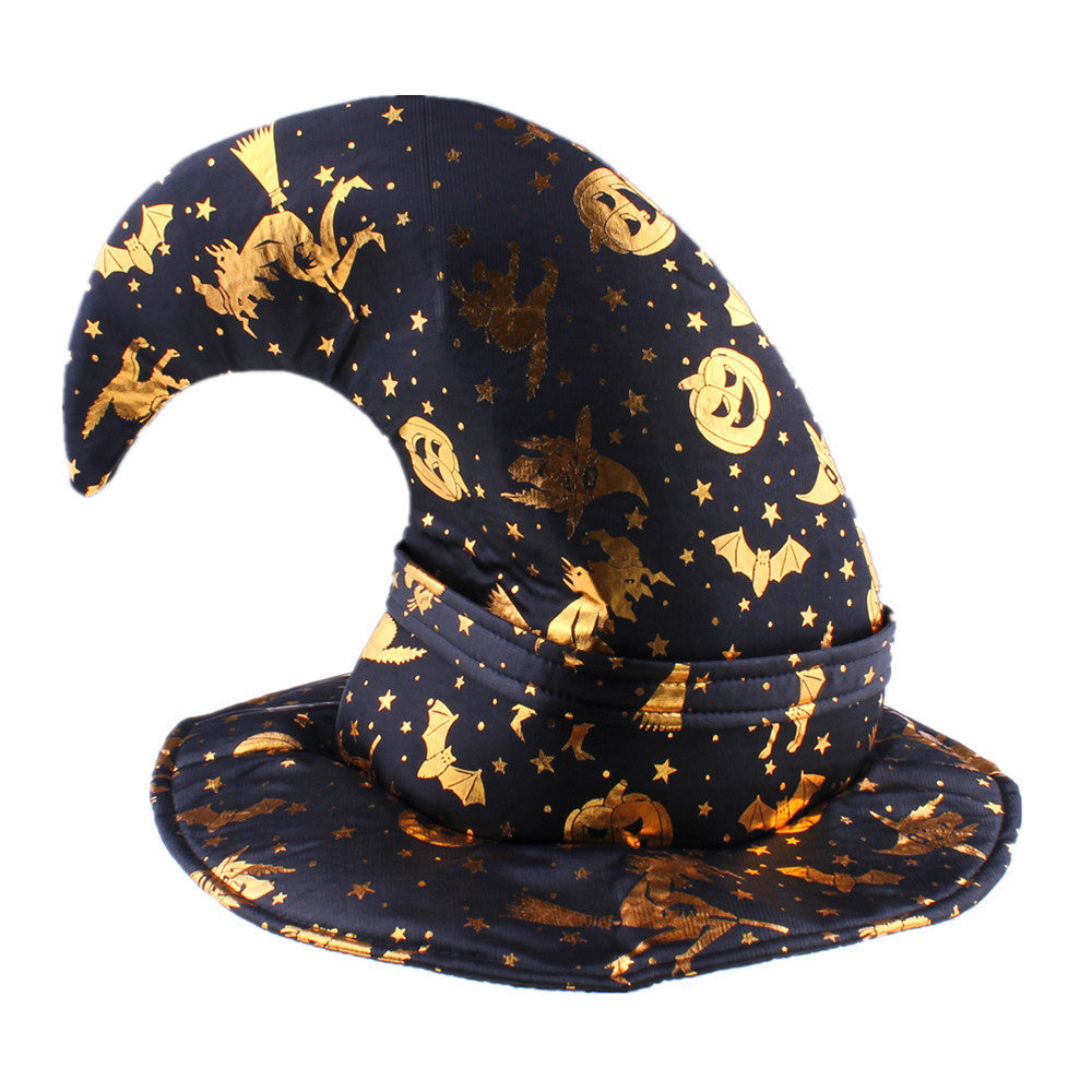 Halloween Wizard Hat — in use