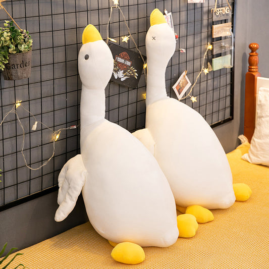 Cute Big White Goose Pillow Doll Plush Toy | Magic Stories
