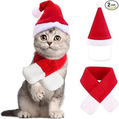 2-Piece Christmas Cat Costume Set, Festive | Magic Stories
