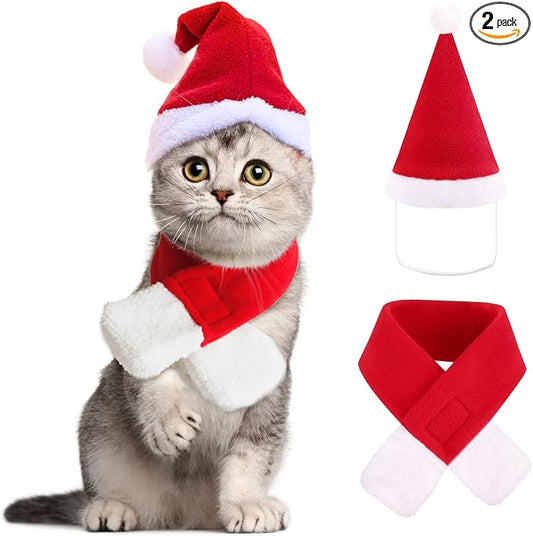 2-Piece Christmas Cat Costume Set, Festive | Magic Stories