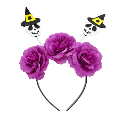 Halloween Elf Pumpkin Devil Horn Headband Funny Cute Headband — detail