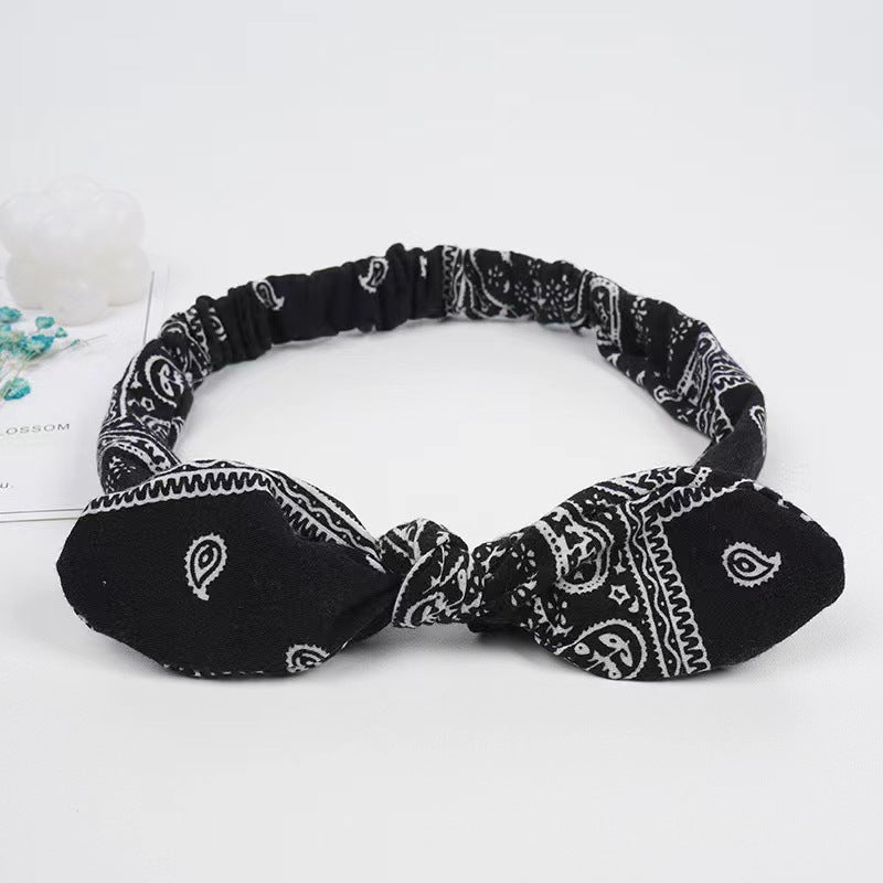 Bunny ears knotted elastic headband — packaging