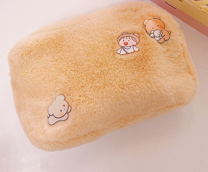 Warm Plush Cosmetic Bag Large Capacity | Magic Stories