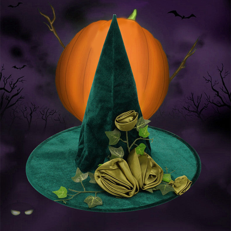Halloween Green Cosplay Wizard Hat | Magic Stories
