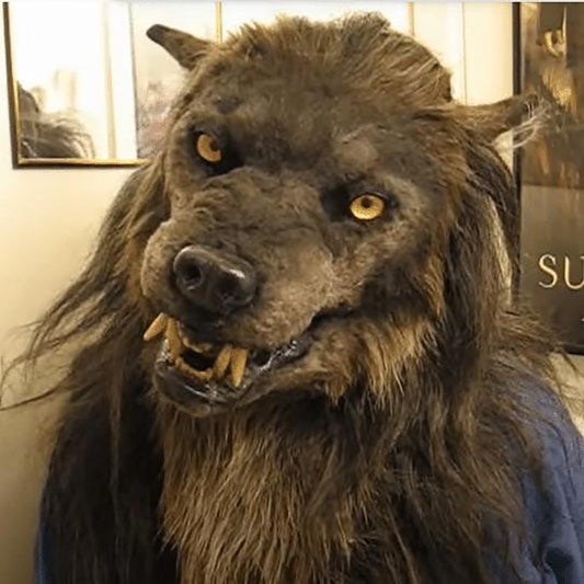 Latex Simulation Wolf Head Mask Headgear | Magic Stories